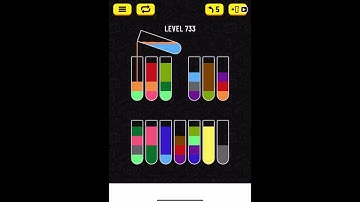 water sort puzzle level 733