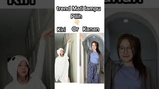 Trend mati lampu, kalian pilih kiri atau kanan guys #ootd #outfit #alightmotion #racunshopee