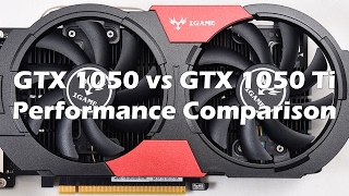 GTX 1050 vs GTX 1050 Ti - Performance Comparison