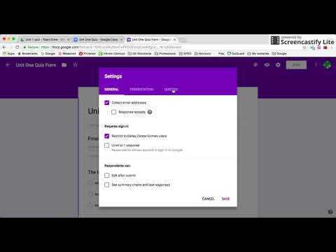 Using Forms for Quizzes (part 1): Doc to Form, Multiple Choice, Quiz Settings