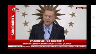 Recep Tayyip Erdoğan Corona Virüs Ile Ilgili Açıklama Yaptı 27 Mart 2020