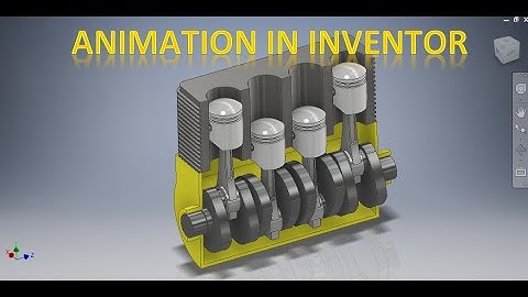 3d Assembly Animation in Autodesk Inventor || Engine Working in Autodesk Inventor 3d Model Design