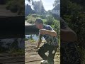 Поймал крупную плотву на фидер
