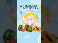 YUMMY! Can you name these fruits? 🥝🍉🥝#shorts #kidsvideo #fruit #learnenglish #education