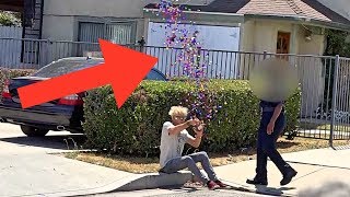 FEMALE COP PRANKED with INSANE MAGIC!!! (CONFETTI EXPLOSION)