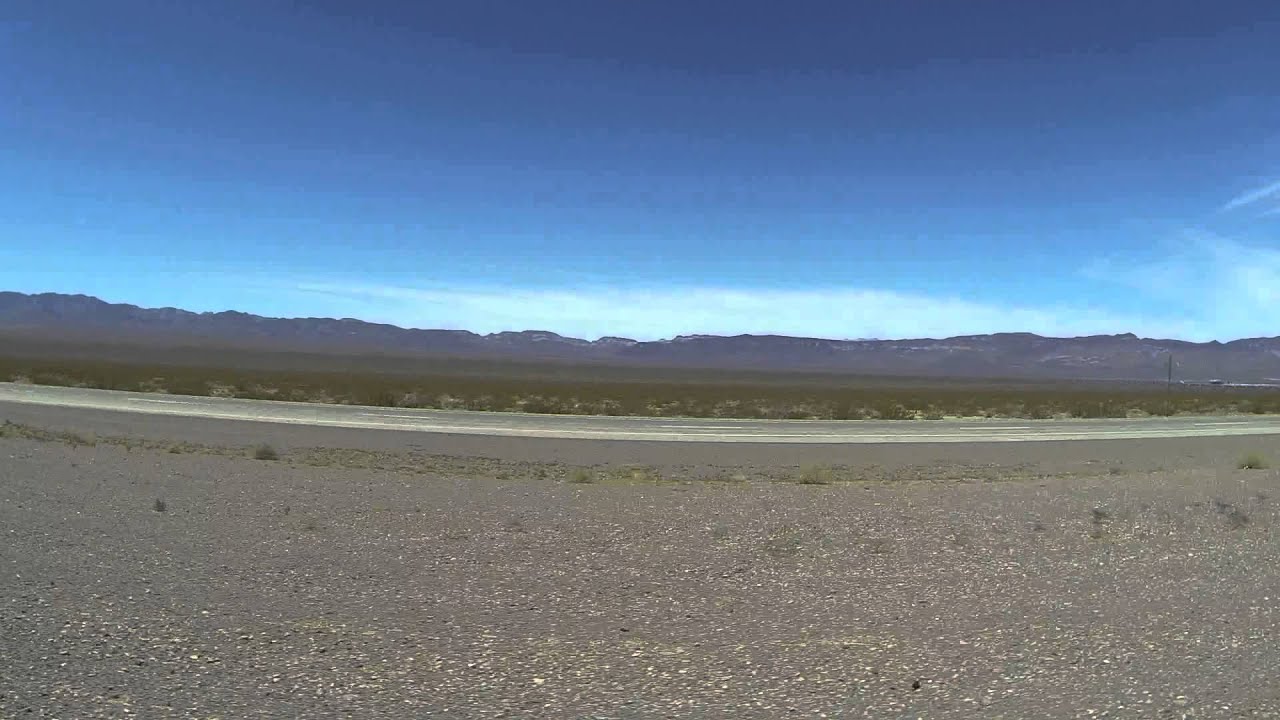 Deep in the Nevada Desert heading north on U.S. Route 95 near CalNev