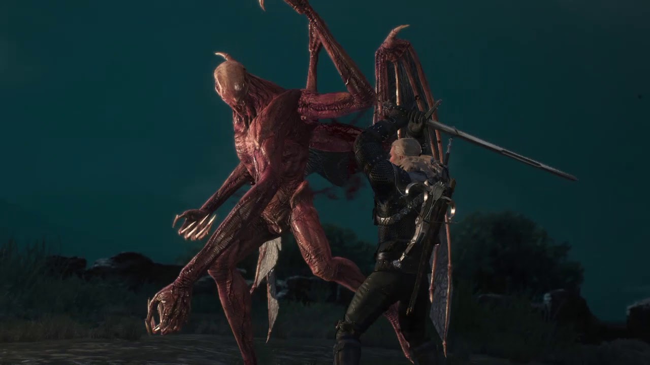 The Witcher 3: Blood and Wine_The Beast of Beauclair/Dettlaff Boss Fight on Death March Difficulty