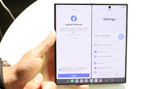 How To Split Screen Multitask On Samsung Galaxy Fold 8!