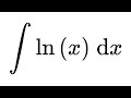 ∫ lnx dx