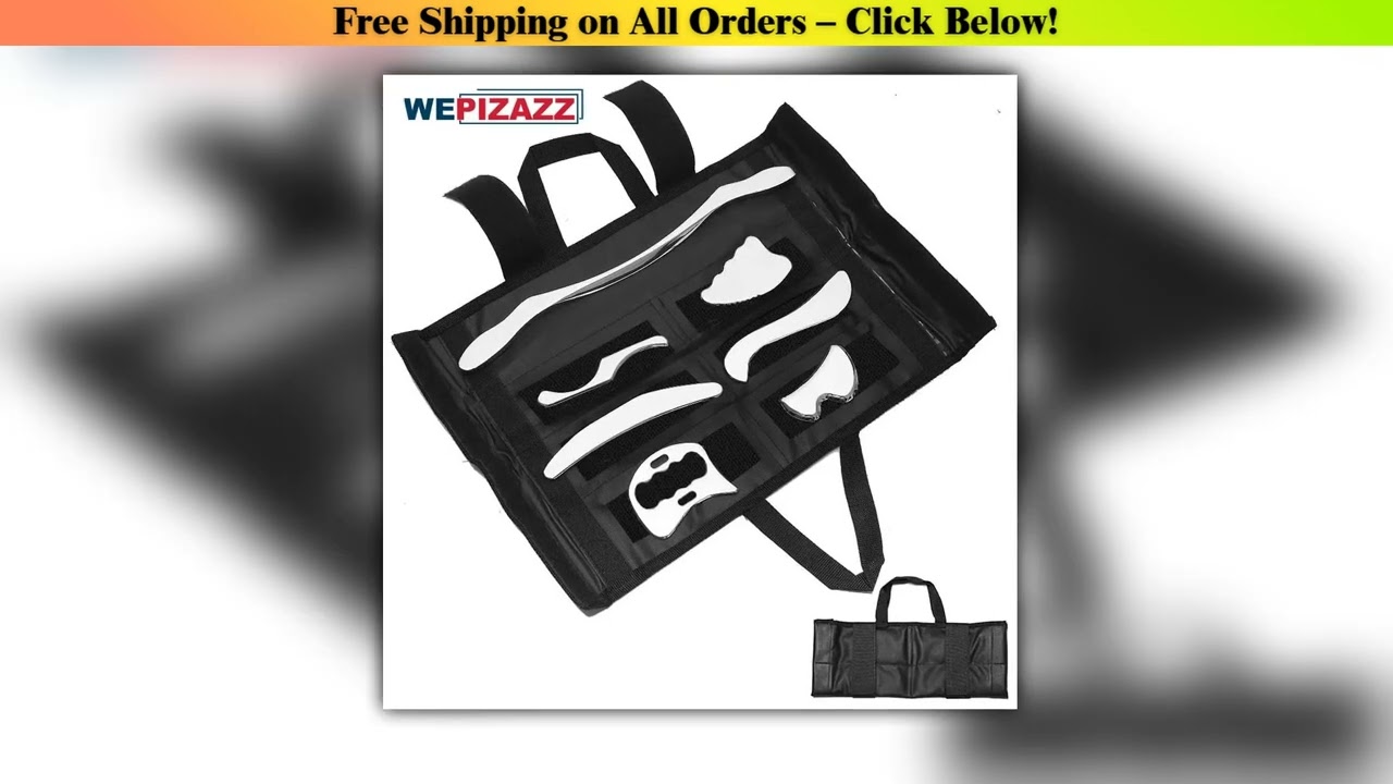 7 in 1 Muscle Scraper Tool Set for Deep Tissue Massage Gua Sha Stainless Steel Fascial Release