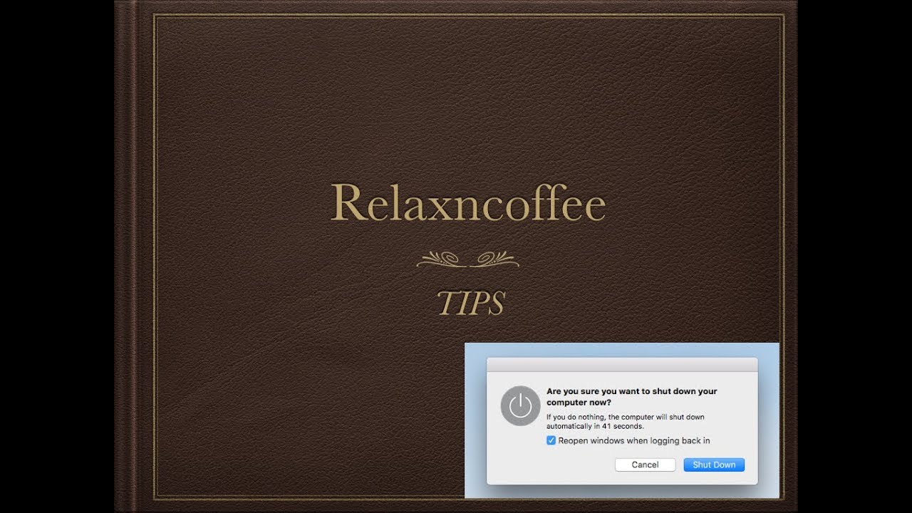 How To Shut Down Mac Apple Computer