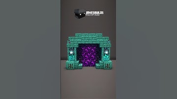 Minecraft Warped Nether Portal Tutorial #minecraft #shorts #minecrafttutorial #howtobuild #gaming