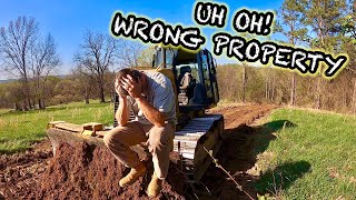 I MESSED UP!!! NEW ROAD, WRONG PROPERTY…CAT D5 DOZER