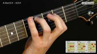 gitarrenakkorde: a-dur/c# - a/c# chord