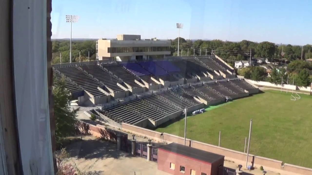 Exploring An Abandoned University With HUGE Football Stadium