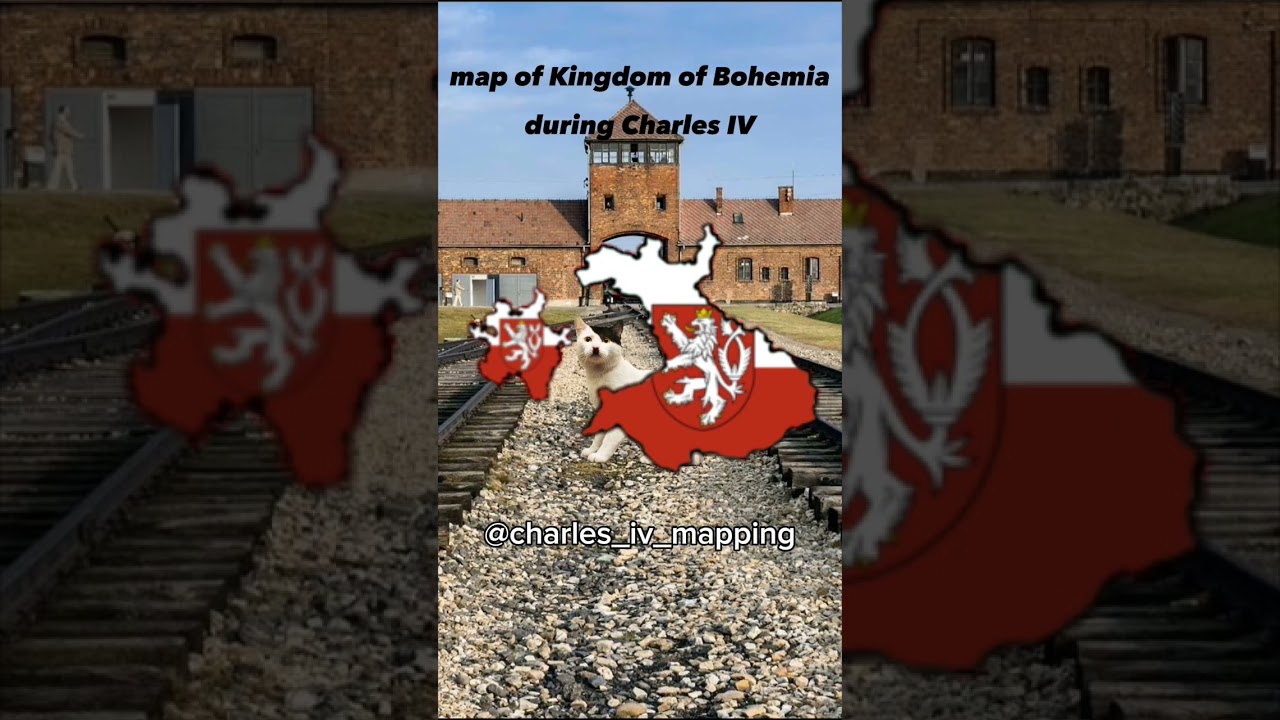 map of Kingdom of Bohemia during Charles IV