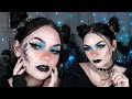 BLUE eGIRL Makeup 🦋plus rambling about video games & netflix & music