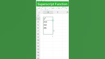 EXCEL MAGIC Raise Numbers to the Power with Superscript!