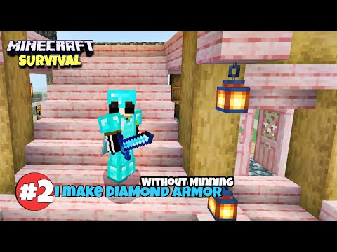 I Make Diamond Armour Without Mining in Minecraft PE survival #2 ...