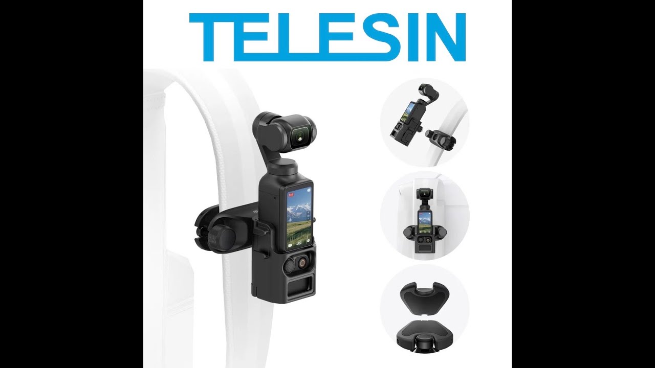 TELESIN Quick Release Backpack Strap Bag Clip Mount for DJI Pocket 3