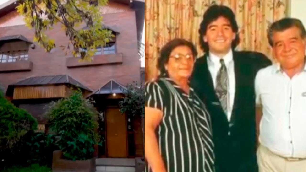 Recorrido por la casa de Maradona en Devoto que le compró a Doña Tota y Don Diego y subastarán