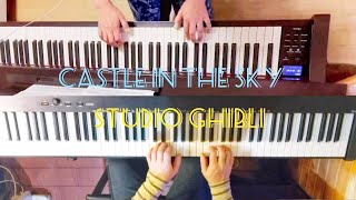 CASTLE IN THE SKY (STUDIO GHIBLI) DUET PIANO COVER