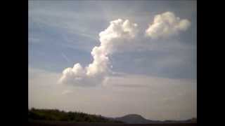 Time lapse, evolution of a storm, Slovenia, 12-05-2012