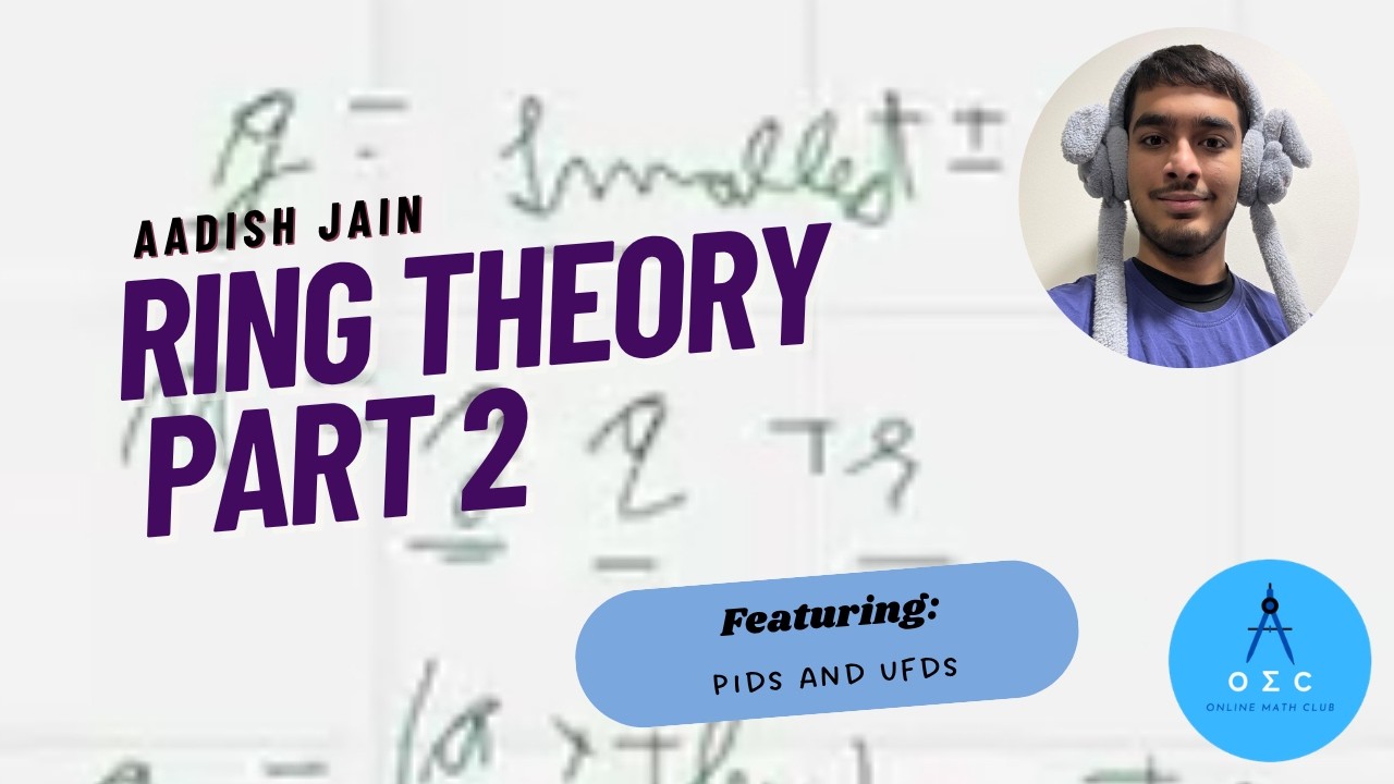 Ring Theory 2 by Aadish Jain - YouTube