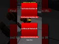 Find Fortnite Gold Bars IRL vs Find Minecraft Netherite IRL - Roblox #shorts