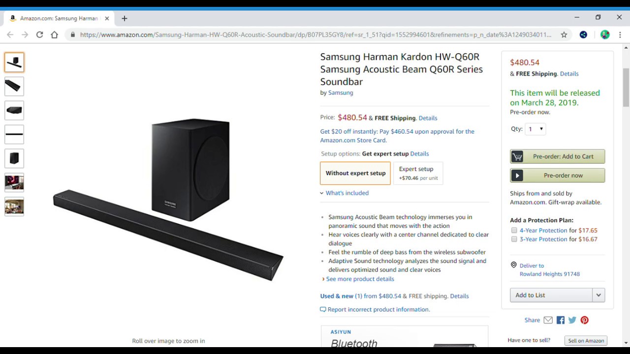 samsung acoustic beam