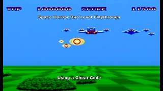Space Harrier (Jet Mode) playthrough using a Master System Cheat Code :D #MasterSystem #CheatCodes screenshot 3