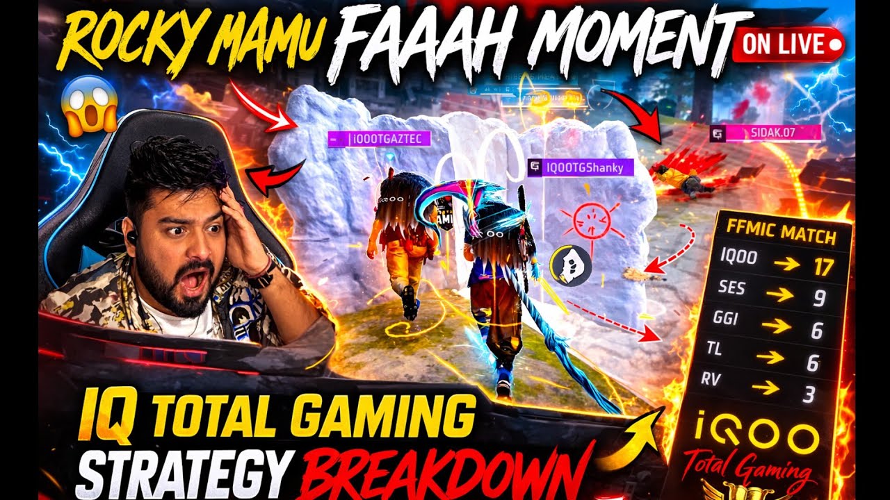 Rocky Mamu SHOCKED 😱 IQOO Total Gaming Master Strategy Reveal |