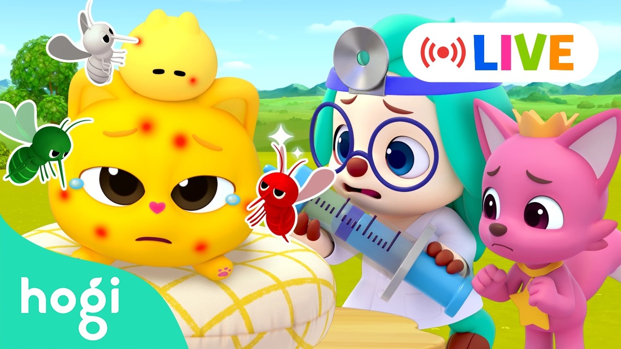LIVE 🔴｜Boo Boo Song + More Nursery Rhymes & Kids Songs｜Hogi Pinkfong