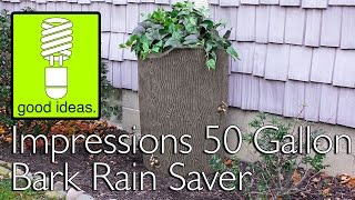 Impressions 50 Gallon Bark Rain Saver