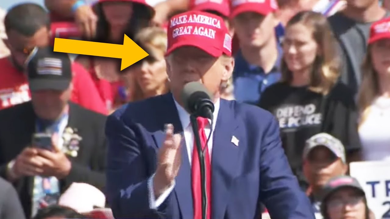Trump's brain and mouth stop working, rally crowd goes silent