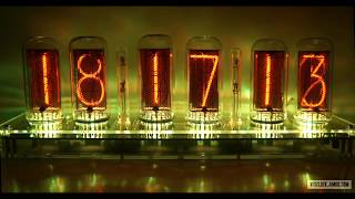 DIP-IN-18 6-tube clock with enclosure