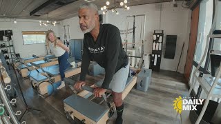 Pilates: Brad takes on a new workout