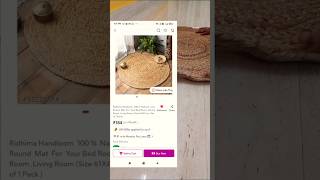 messho natural jute round mat#shortsfeed#viraltrend#ytsorts