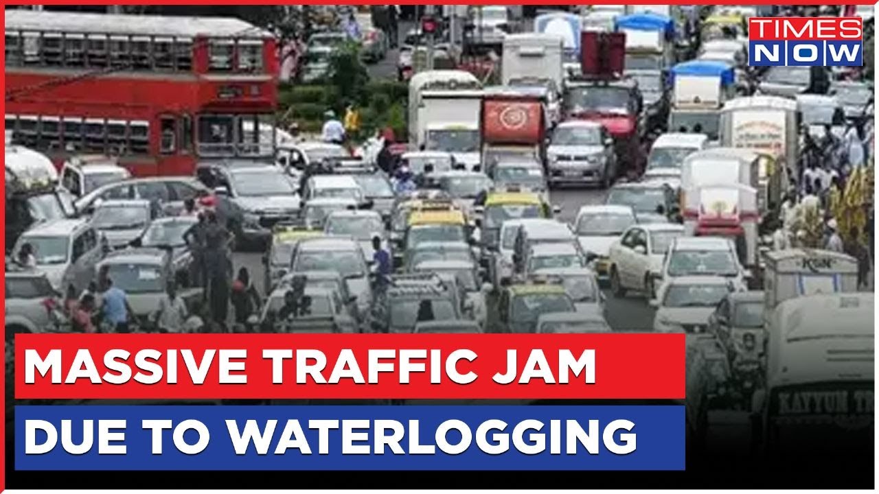 Times Now Ground Report From Mumbai Rain, Waterlogging Create A Massive Traffic Jam