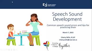 Speech Sound Development—Common Speech Sound Errors and Corrective Tips