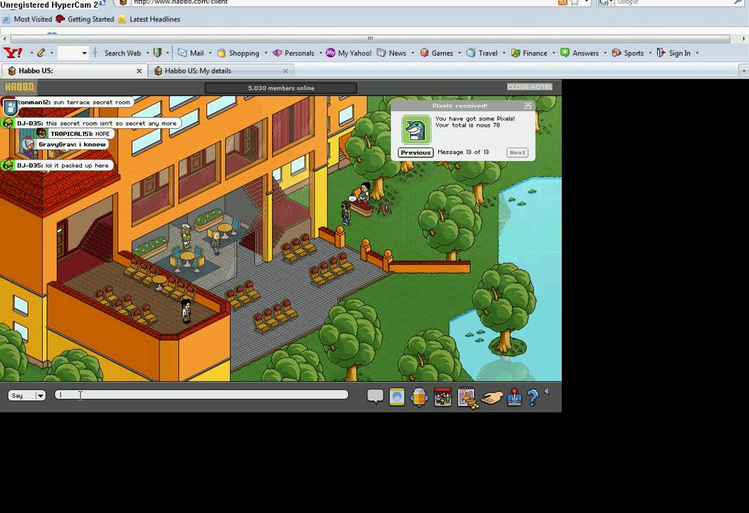 habbo sun terrace secret room