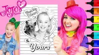 How To Color Jojo Siwa & BowBow | Markers