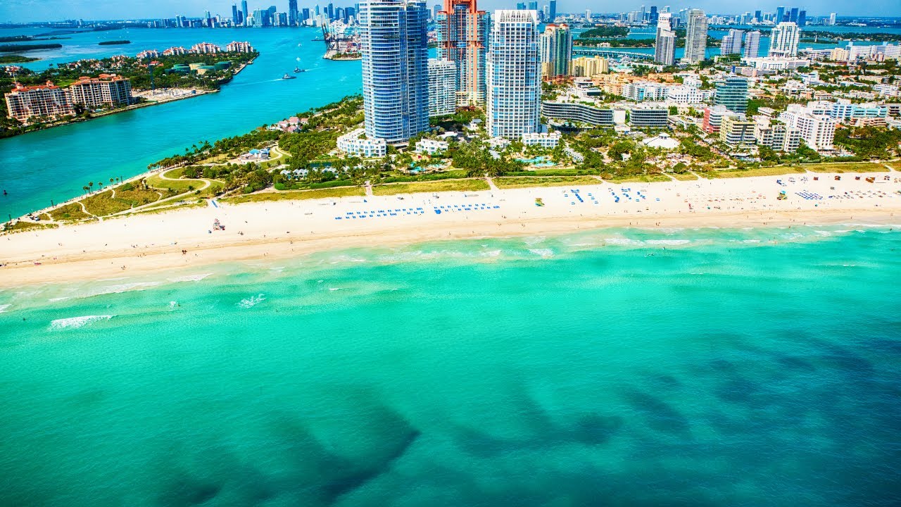 MIAMI / Relaxing Music Miami Tour: Exploring Natural Beauty, Sea, Beaches, and Streets