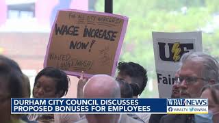 Durham City Council discusses proposed bonuses for employees