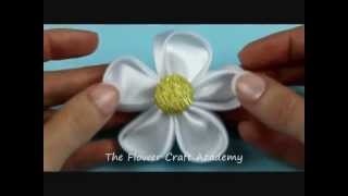How To Make A Kanzashi Flower - Tutorial