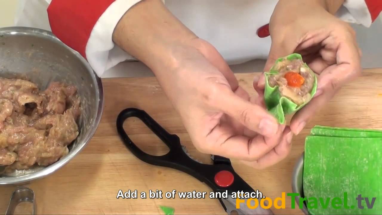 [Thai Food] Steamed Shark Fin Dumpling (Kanom Jeeb Hu Sha Lam)