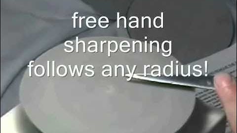 Scissor sharpening on a flat hone