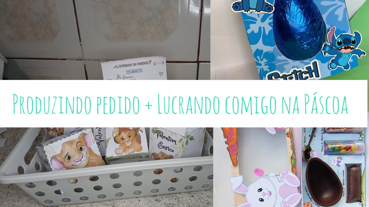 VAMOS LUCRAR JUNTAS NA PÁSCOA 2026? 💰| PRODUZINDO PEDIDO PERSONALIZADO.