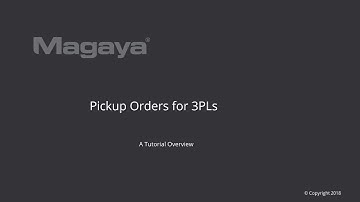 Pickup Orders for 3PLs