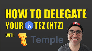 How to Delegate Your Tez (XTZ) with Temple Wallet